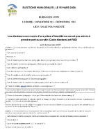 Affiche rappel élection municipale